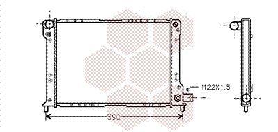 VAN WEZEL Radiaator,mootorijahutus 73002012